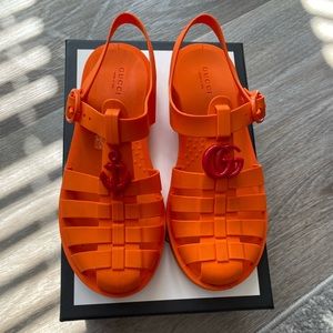 Kids jelly Gucci sandals